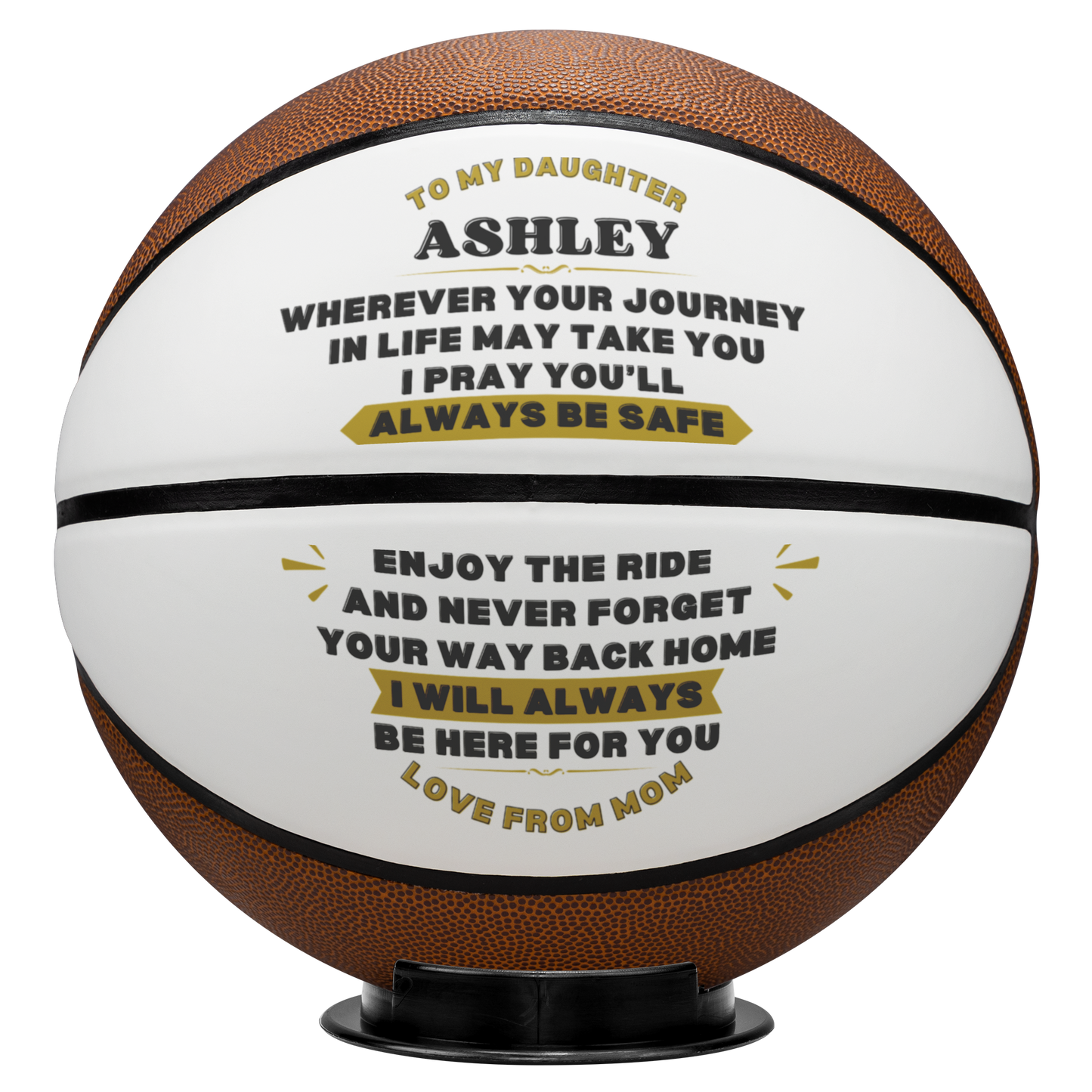 Custom Message Full Size Basketball