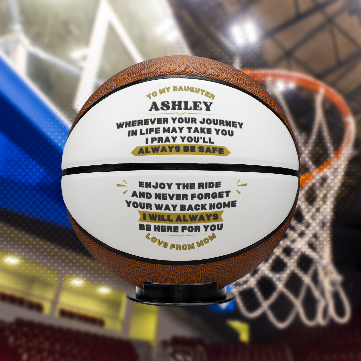 Custom Message Full Size Basketball